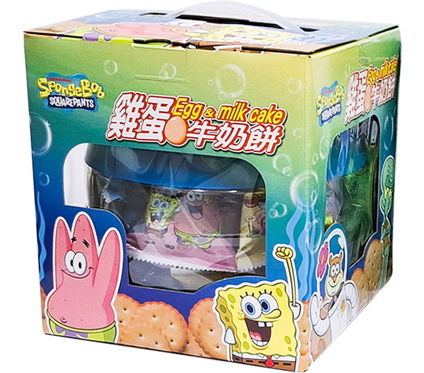 海綿寶寶 雞蛋牛奶餅(圓球禮盒)